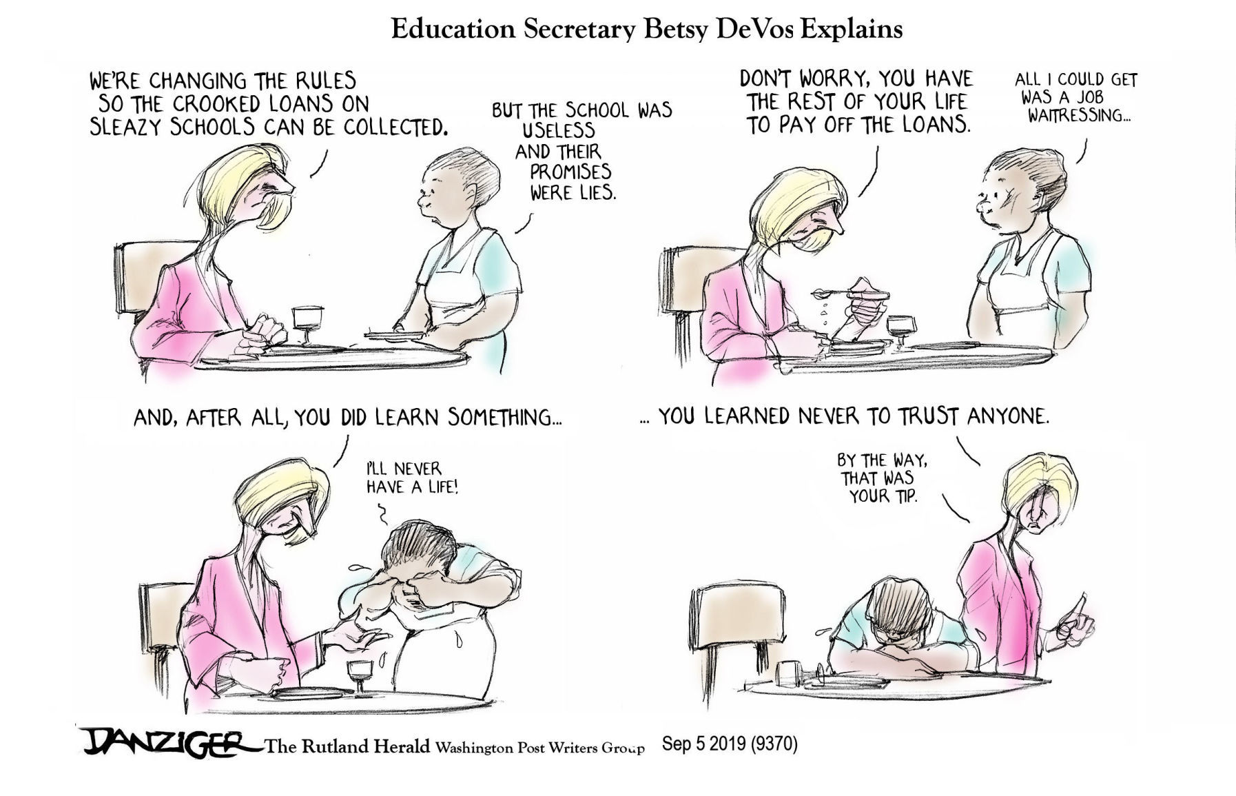 Jeff Danziger cartoon